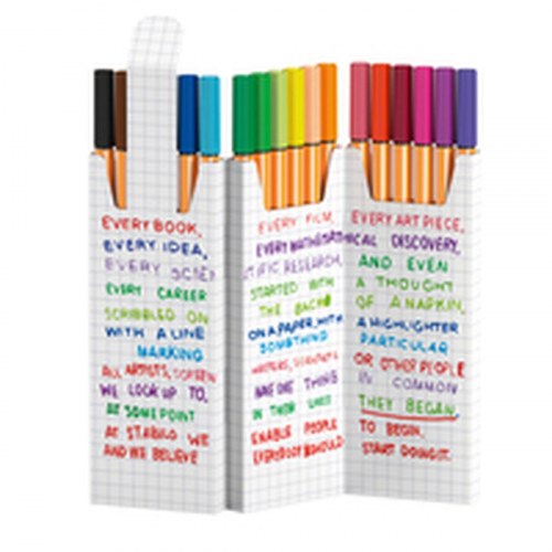 Stabilo finelinere - Multifarvet sæt, 18 dele