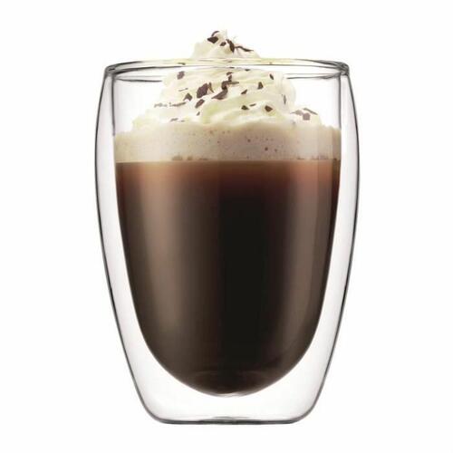 Bodum kaffekande med stempel - grå, sæt med kande 1 l + 2 glas 0,35 l (8 enheder)