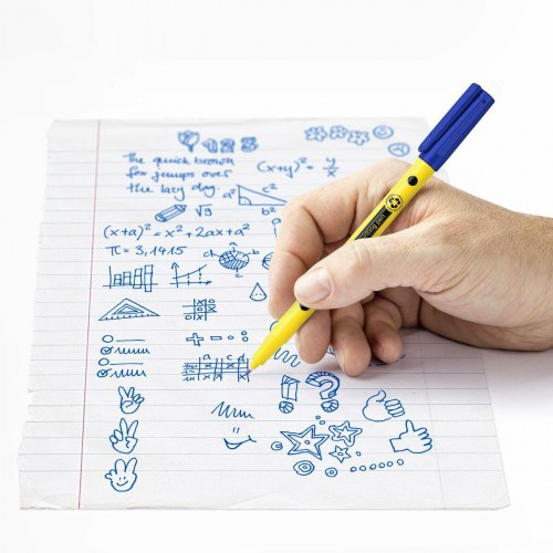 Staedtler Noris finelinere - Gul/Multifarvet, 10 stk.