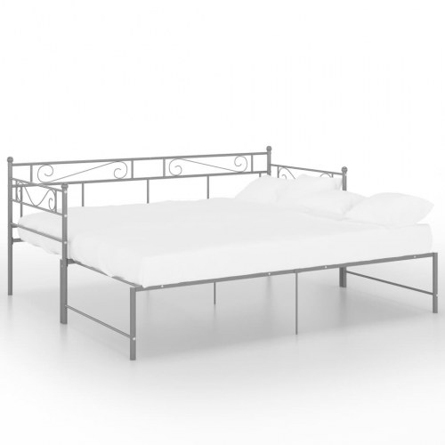 Sengestel til udtræksseng 90 x 200 cm - grå