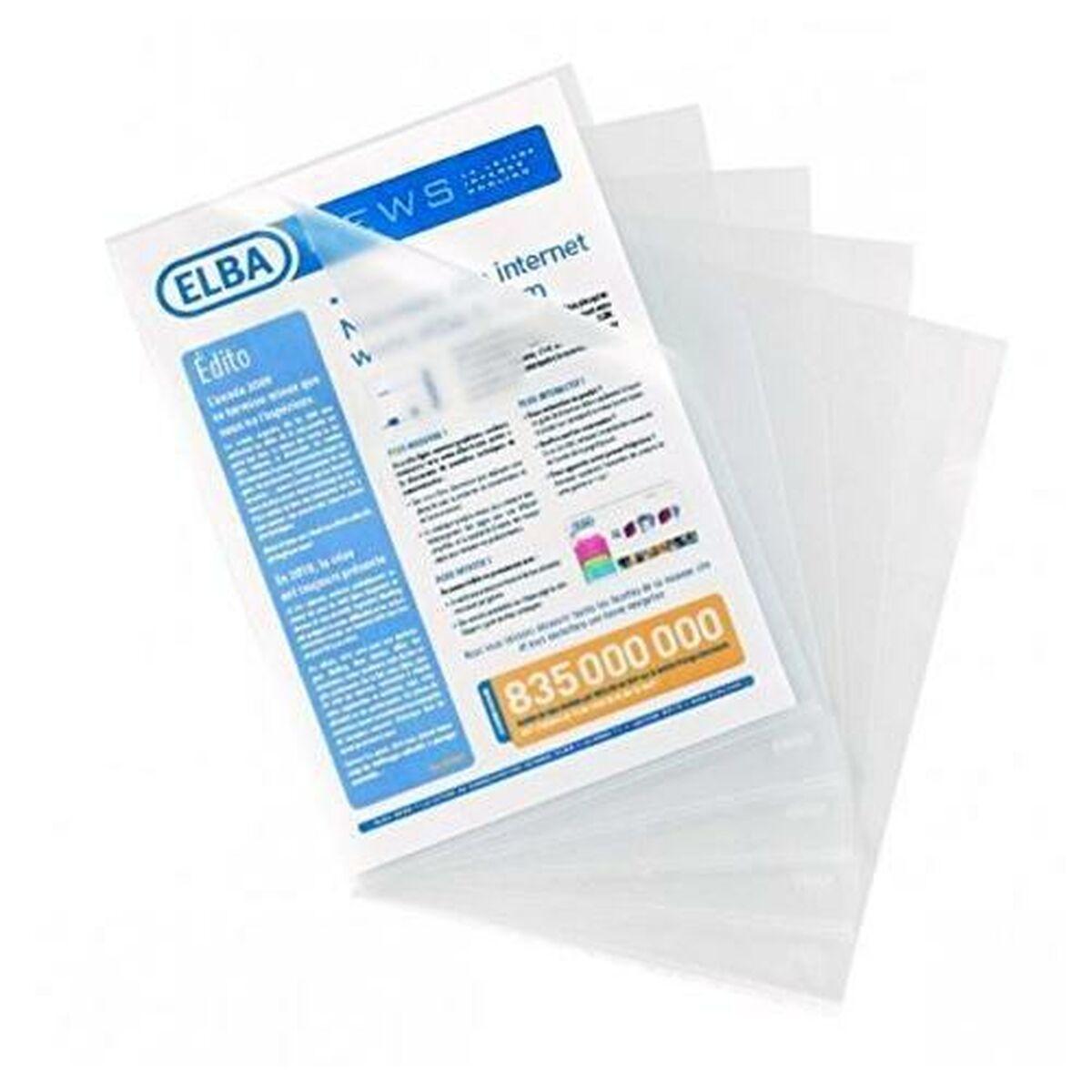 Elba dokumentmapper A4, gennemsigtige - 100 stk.