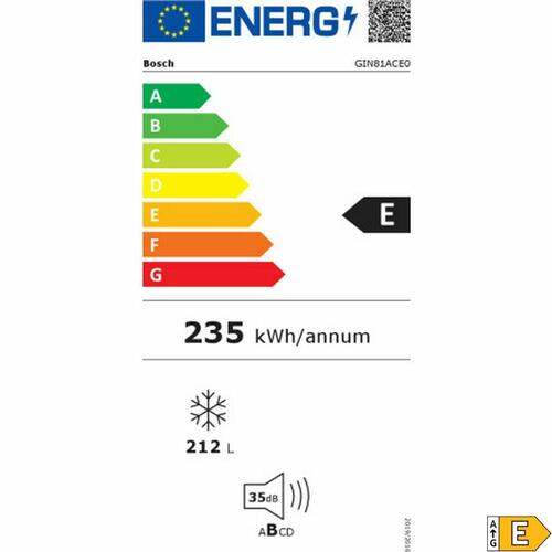 Fryser BOSCH Hvid (OUTLET A)