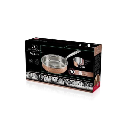 Stegepande Infinity Chefs Hammer Kobber Rustfrit stål (24 x 6,5 cm)