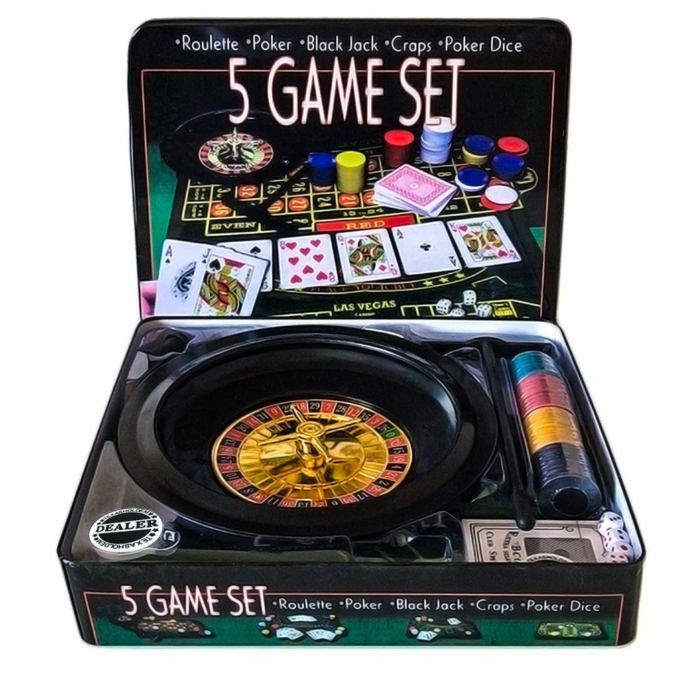 Brætspil Casino Roulette 5 i 1 (OUTLET B)