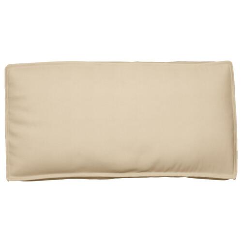 Pallepude til sæde/rygstøtte beige 120x60x12 cm Oxford stof