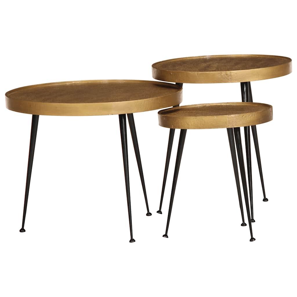 Sofaborde Konstrueret Træ - golden, black / 3