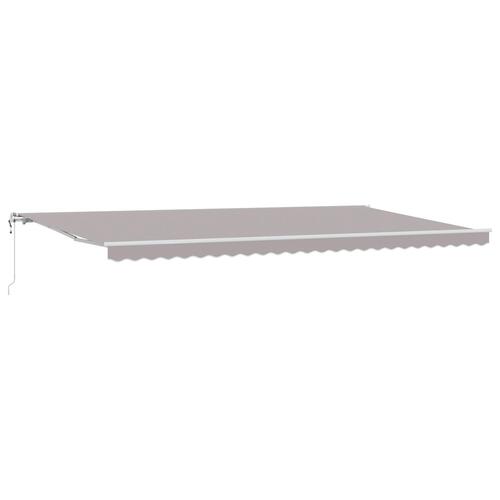 Automatisk Udtækkelig Markise Lys Grå 600x300 cm