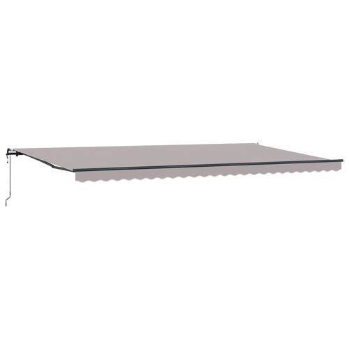 Automatisk Udtækkelig Markise Lysegrå 600x300 cm