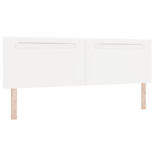Box Spring Seng med Madrass Hvid Super King Faux Læder