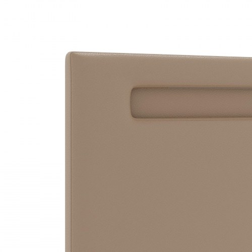 LED-sengegavl 144 cm i faux læder - cappuccino