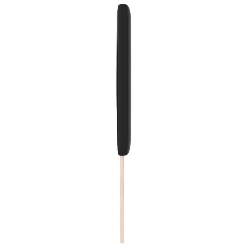 LED-sengegavl i kunstlæder - sort, 160 cm