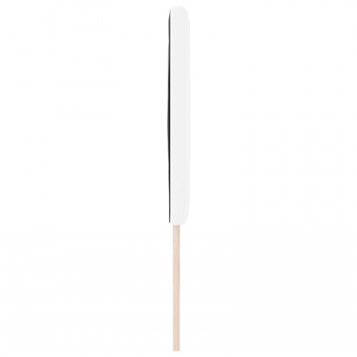 LED-sengegavl i hvid kunstlæder - 160 cm