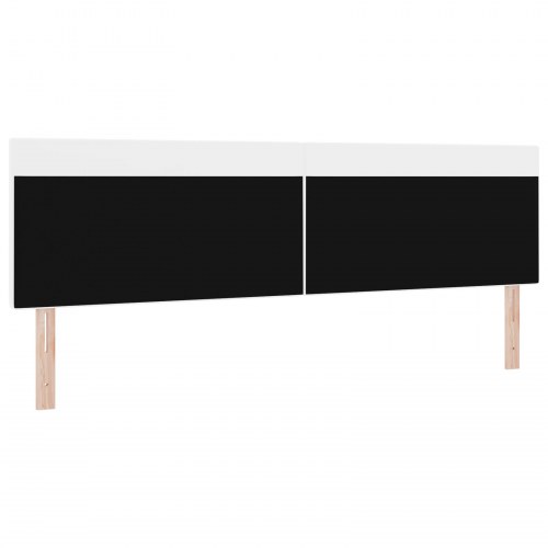 LED-sengegavl i kunstlæder 200 cm - hvid
