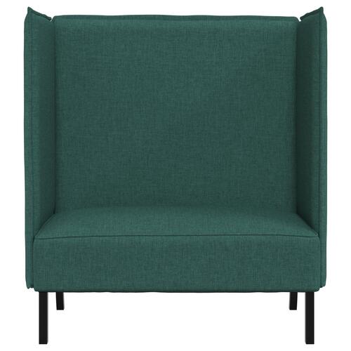 Højrygget Sofa Mørkegrøn 109x56x121 cm Stof
