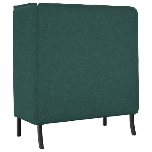 Højrygget Sofa Mørkegrøn 109x56x121 cm Stof