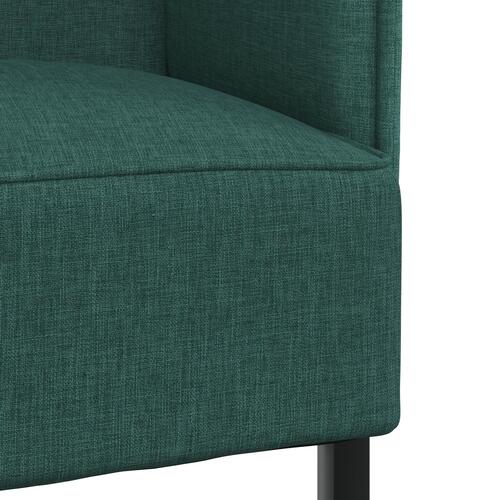 Højrygget Sofa Mørkegrøn 109x56x121 cm Stof