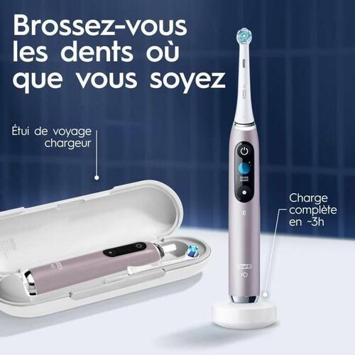 Oral-B iO Series 9s elektrisk tandbørste - Pink Quartz (2 enheder)