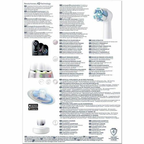 Oral-B iO Series 9s elektrisk tandbørste - Pink Quartz (2 enheder)