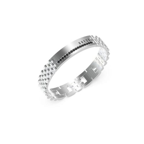Guess armbånd til mænd - rustfrit stål, grå, 20 cm