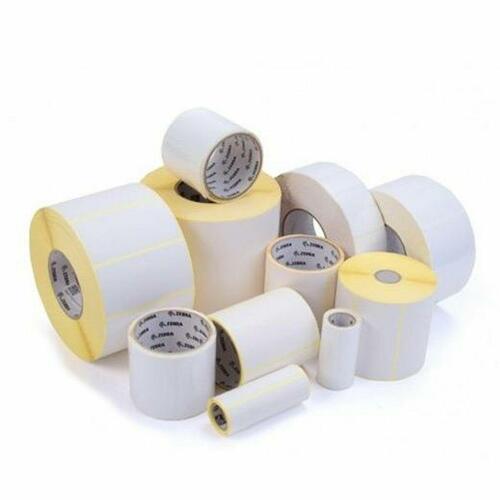 Termoruller Zebra 3006403-T - Hvid, 70 mm (12 stk.)