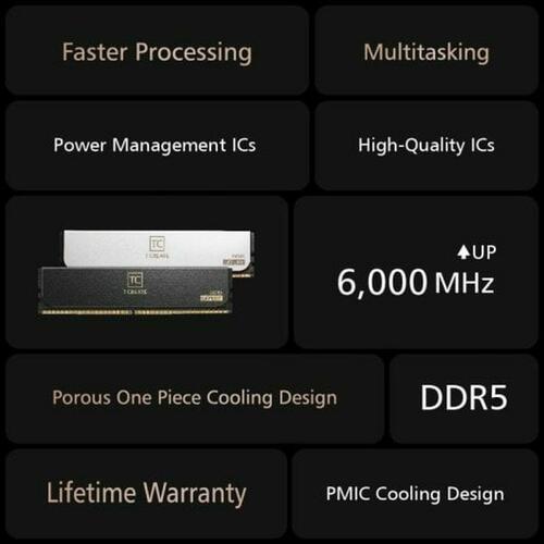 RAM DDR5 Team Group 32 GB (2×16 GB) 6000 MHz CL30