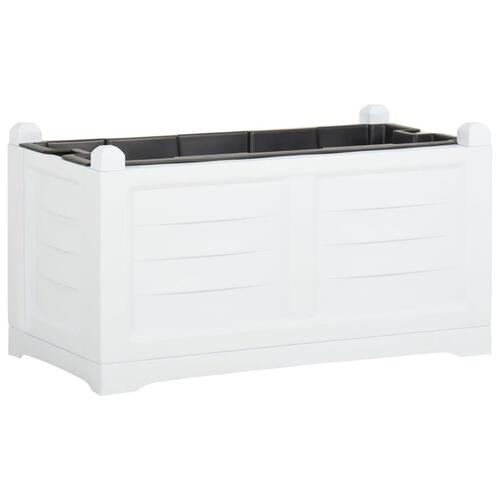 Plantekasse 80x42,5x42 cm PP hvid
