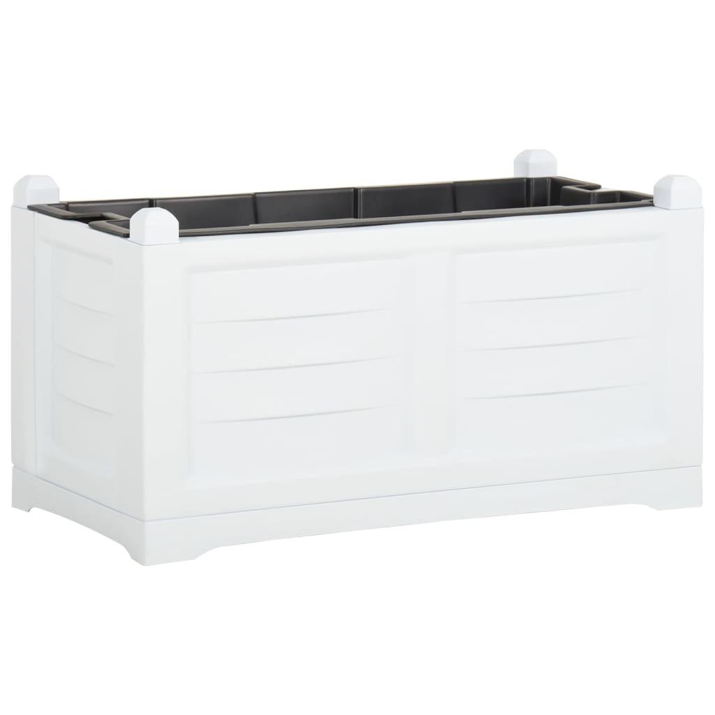Plantekasse 80x42,5x42 cm PP hvid