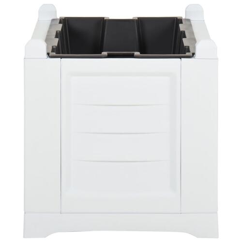 Plantekasse 80x42,5x42 cm PP hvid