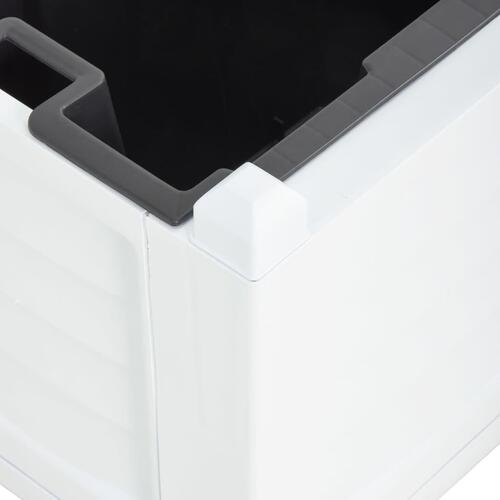 Plantekasse 80x42,5x42 cm PP hvid