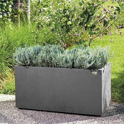Selvvandende planter Deroma Antracit 79 cm Plastik Rektangulær