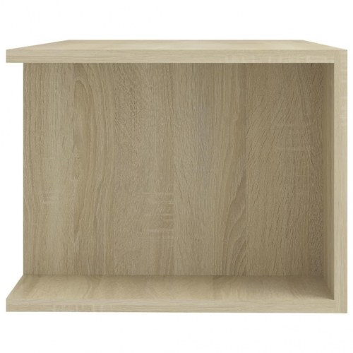 TV-bord med LED-lys 90 x 39 x 30 cm - sonoma-eg