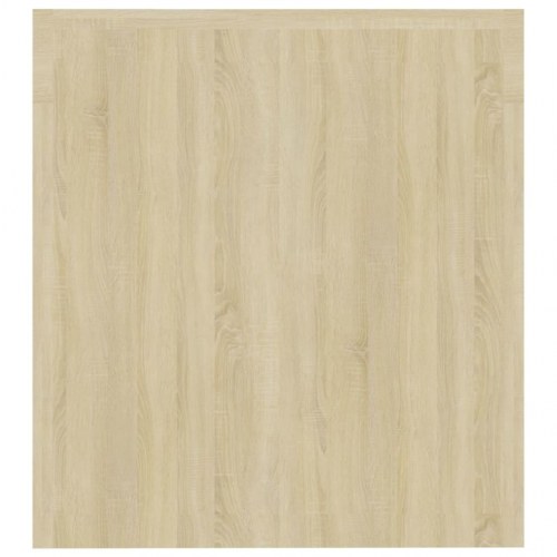 Tv-bord med LED-lys 140 × 36,5 × 40 cm - sonoma eg