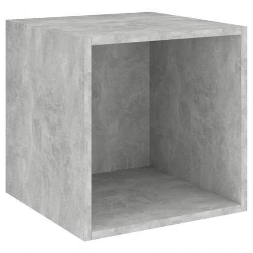 Vægskab 4 stk. 37x37x37 cm konstrueret træ betongrå