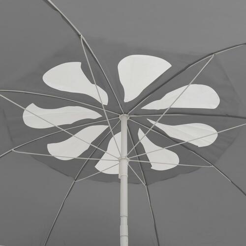 Strandparasol 300 cm antracitgrå