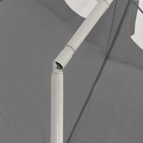 Strandparasol 300 cm antracitgrå