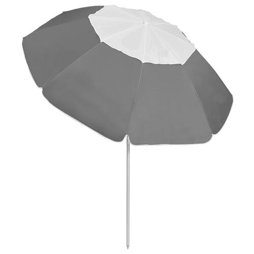 Strandparasol 300 cm antracitgrå