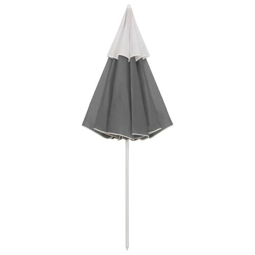 Strandparasol 300 cm antracitgrå