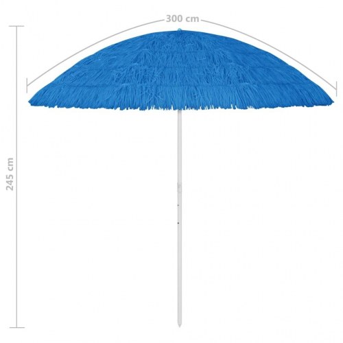 Hawaii-strandparasol 300 cm blå