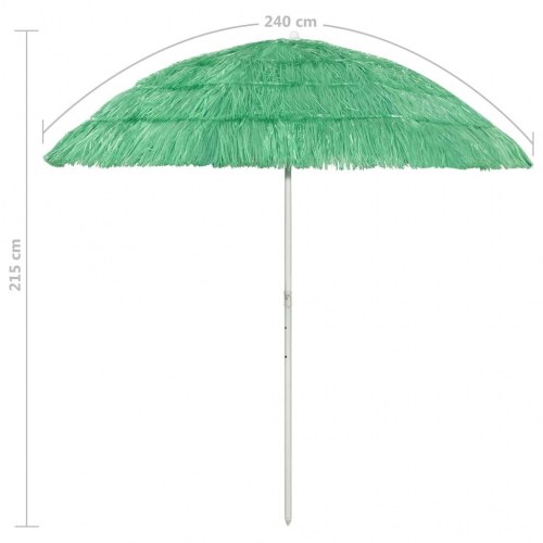 Hawaii-strandparasol 240 cm grøn