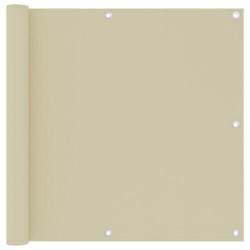 Altanafskærmning 90x500 cm oxfordstof cremefarvet (OUTLET B)
