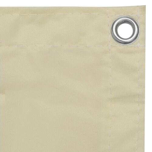 Altanafskærmning 90x500 cm oxfordstof cremefarvet (OUTLET B)