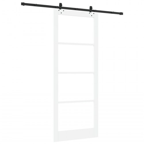 Skydedør Andet Hvid 93 x 232 cm Træ og metal