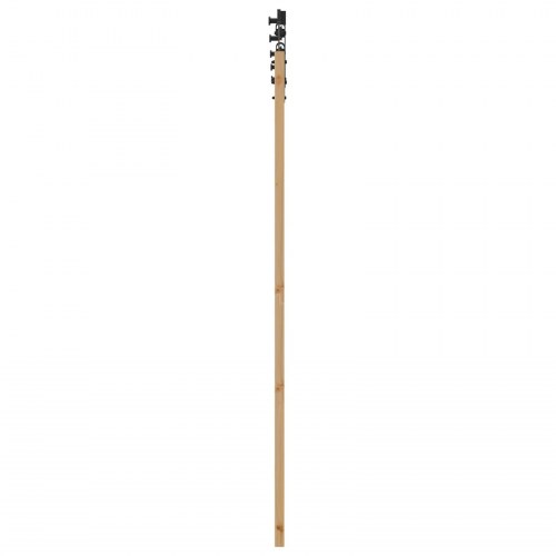 Glidende dør Naturfarvet og sort 61 x 198.5 cm