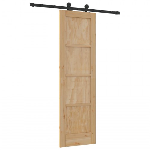 Skydedør ORKDAL Naturfarvet og sort 61 x 198.5 cm