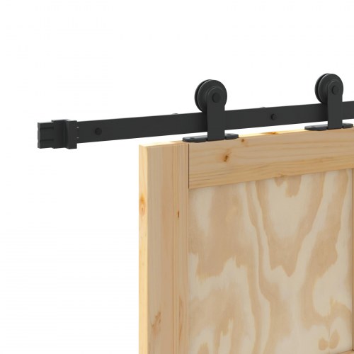 Skydedør ORKDAL Naturfarvet og sort 73,5 x 211 cm