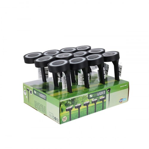 IPAE Progarden solcelle havelampe - sort plastik, LED