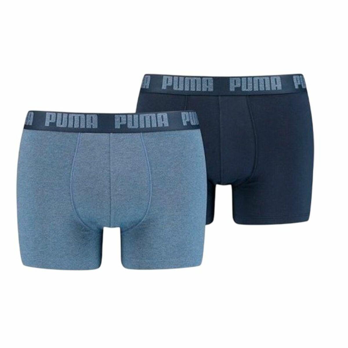 Pakke Med Boxershorts Puma Basic Blå Boxer 2 Dele M