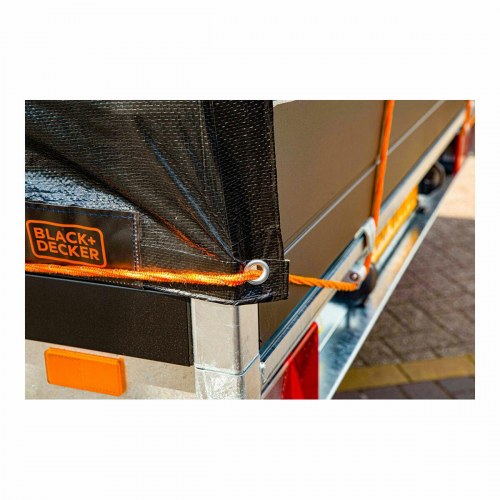 Trailerpresenning Black & Decker - Sort 1,6 × 2,5 m