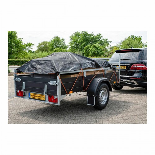 Trailerpresenning Black & Decker - Sort 1,6 × 2,5 m