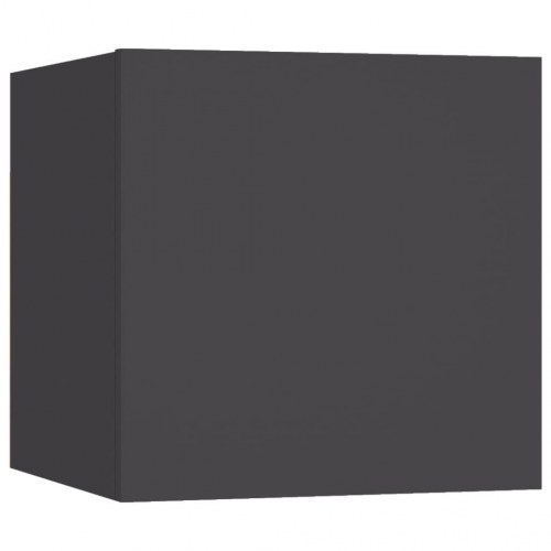 Væghængte tv-skabe 2 stk. 30,5x30x30 cm grå